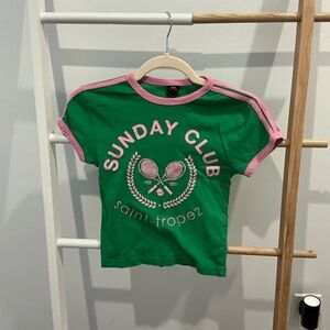 Urban Outfitters Green and Pink Kids Tee